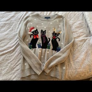 Holiday Christmas Cat Sweater
